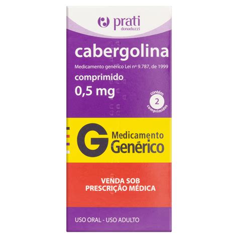 cabergolina como tomar